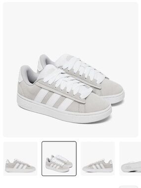 Womens Adidas Grand Court Alpha 00s Sneakers. Size 6.5. New. Grey/White